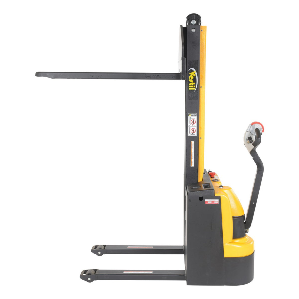 Vestil SNM Narrow Mast Stacker, Fully Powered Drive & Lift | 2,200 lb Capacity, 62" Lift, Multiple Fork Configurations