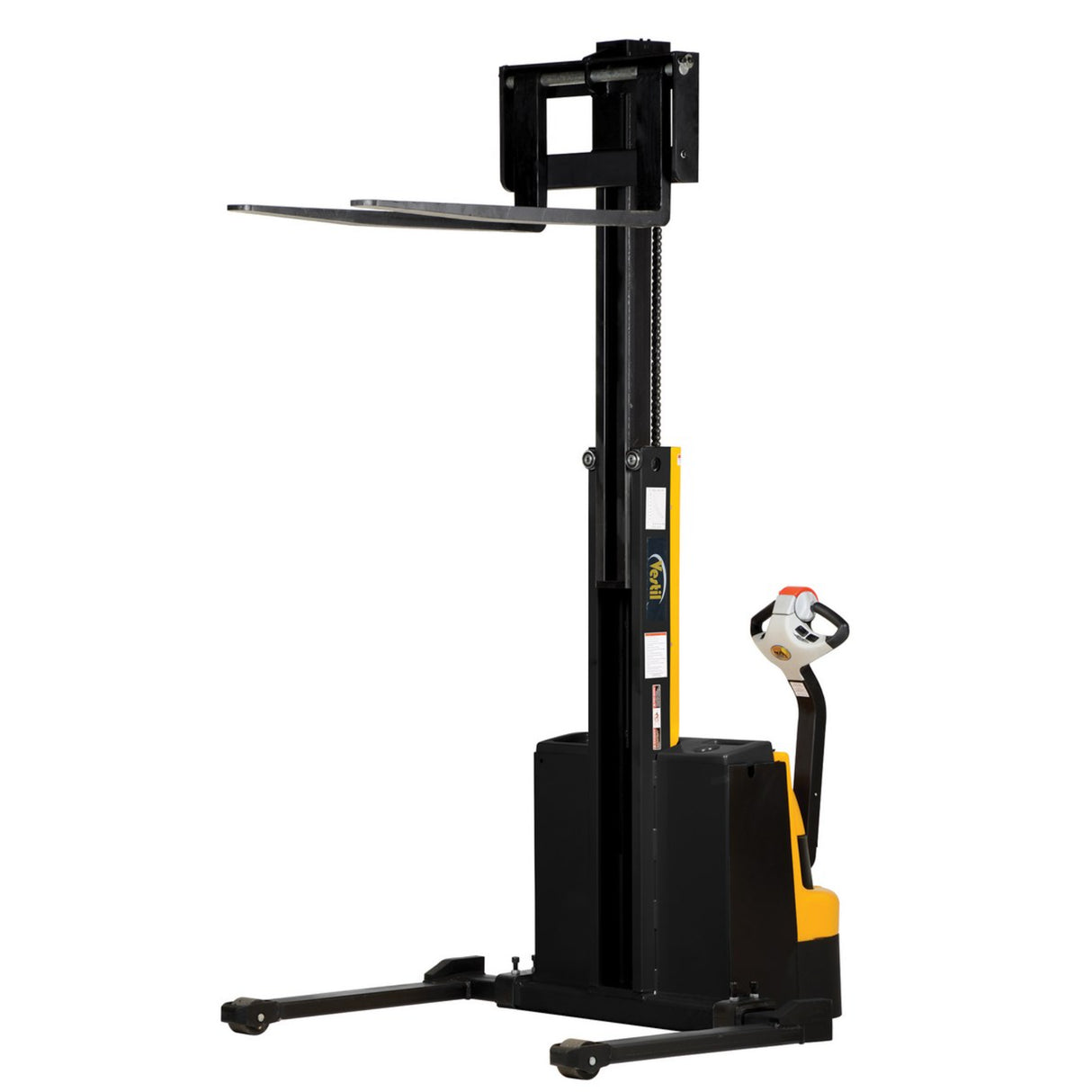 Vestil SNM Narrow Mast Stacker, Fully Powered Drive & Lift | 2,500 lb Capacity, 90" Lift, Adjustable or Fixed Forks