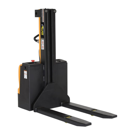 Vestil SNM Narrow Mast Stacker, Fully Powered Drive & Lift | 2,500 lb Capacity, 90" Lift, Adjustable or Fixed Forks
