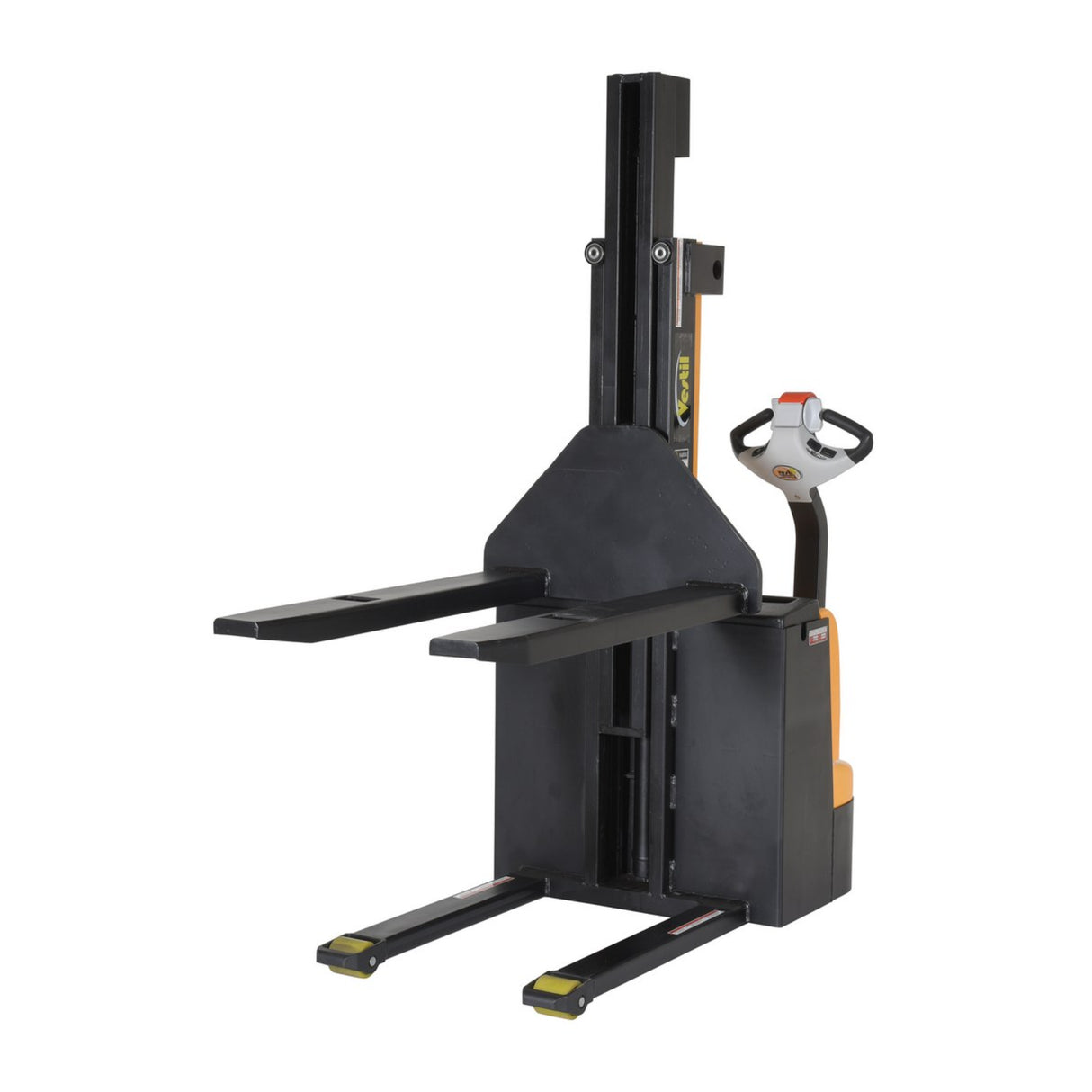 Vestil SNM Narrow Mast Stacker, Fully Powered Drive & Lift | 2,500 lb Capacity, 90" Lift, Adjustable or Fixed Forks