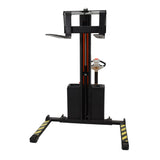 Vestil SNM15 Narrow Mast Stacker, Fully Powered Drive & Lift | 1,500 lb Capacity, 62" Lift, Adjustable Forks