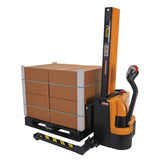 Vestil SNM15 Narrow Mast Stacker, Fully Powered Drive & Lift | 1,500 lb Capacity, 62" Lift, Adjustable Forks