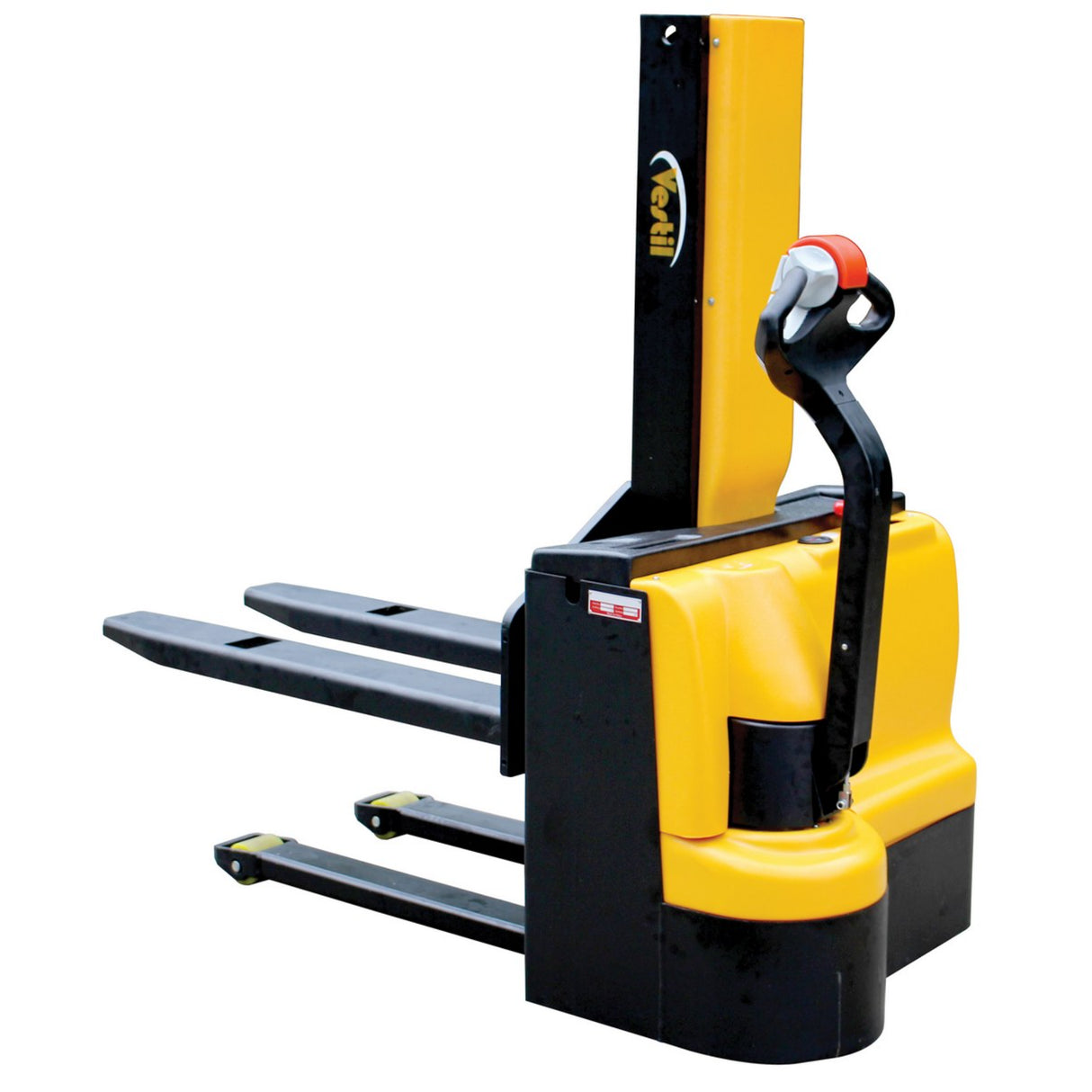 Vestil SNM3 Narrow Mast Stacker, Fully Powered Drive & Lift | 3,000 lb Capacity, 43" Lift, Adjustable or Fixed Forks