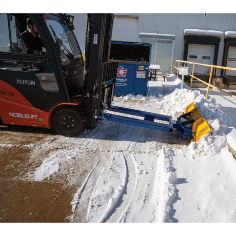 Vestil Fork Truck Snow Plow / Pusher - 72" Blade, 30° Rotation (SPB-V Series)