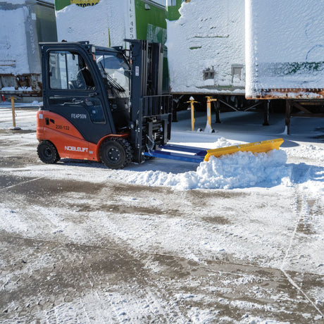Vestil Fork Truck Snow Plow / Pusher - 72" Blade, 30° Rotation (SPB-V Series)