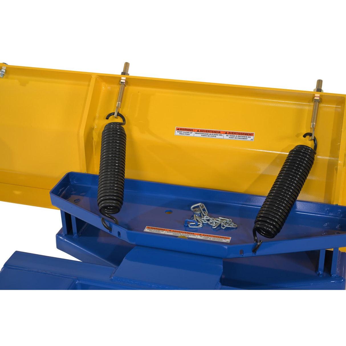 Vestil Fork Truck Snow Plow / Pusher - 72" Blade, 30° Rotation (SPB-V Series)