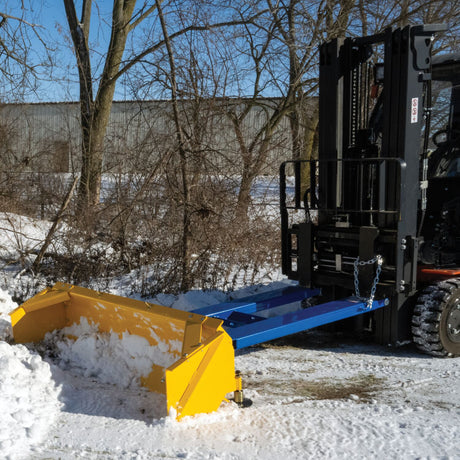 Vestil Fork Truck Snow Plow / Pusher - 72" Blade, 30° Rotation (SPB-V Series)