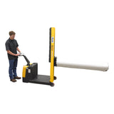 Vestil S-CB-NM-60 Counter-Balanced Narrow Mast Powered Stacker | 600 lb Capacity, 60" Lift, 17 Quick-Change Attachments Available