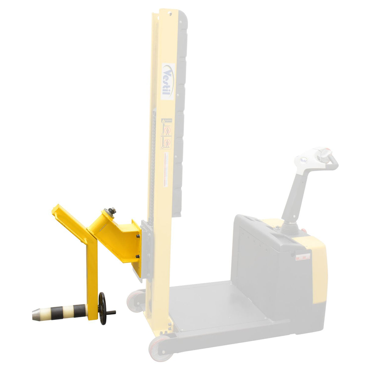 Vestil S-CB-NM-60 Counter-Balanced Narrow Mast Powered Stacker | 600 lb Capacity, 60" Lift, 17 Quick-Change Attachments Available