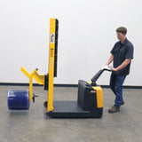 Vestil S-CB-NM-60 Counter-Balanced Narrow Mast Powered Stacker | 600 lb Capacity, 60" Lift, 17 Quick-Change Attachments Available