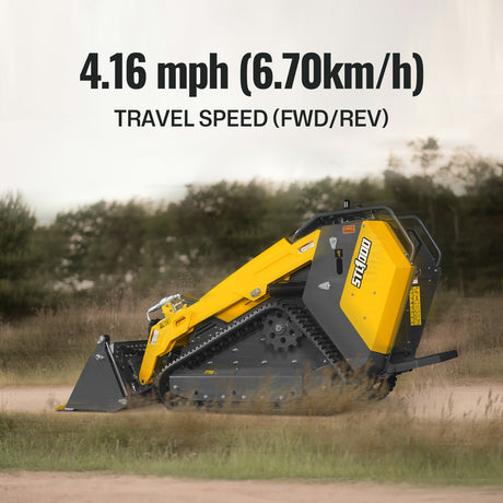 MechMaxx 25HP Stand-On Mini Skid Steer Loader with Kubota D1105 Engine