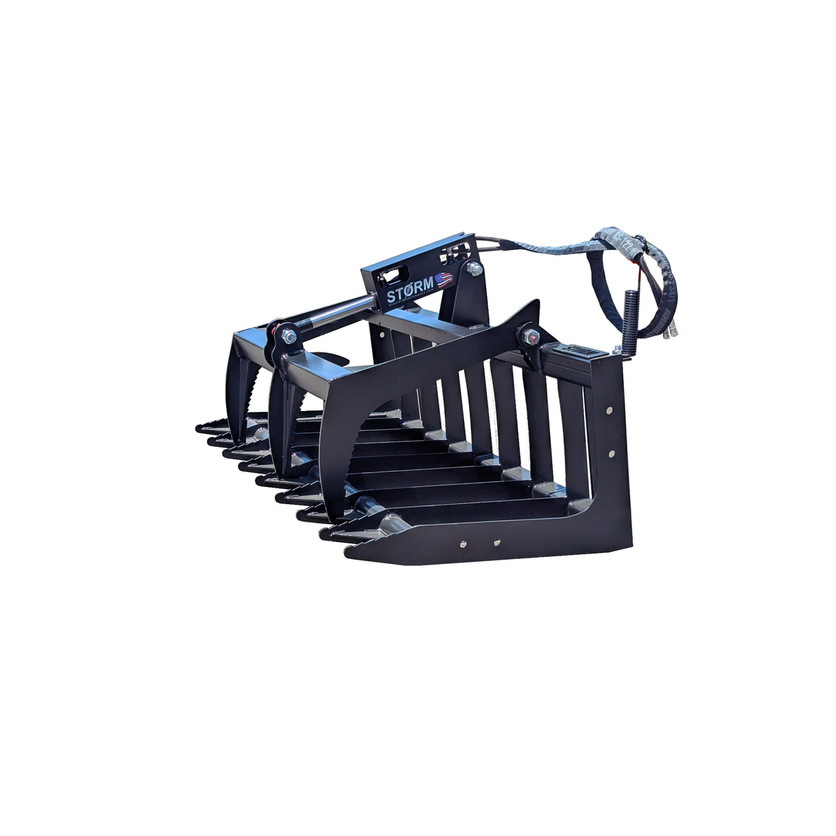 Glacier Attachments - Storm 48" Root/Brush Grapple, Wide Claw (1 Cylinder)