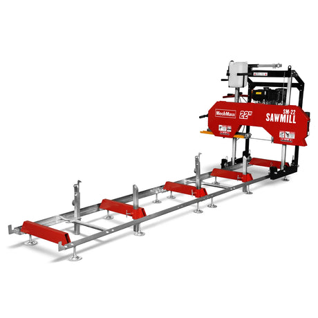 MechMaxx 22" Gas-Powered Portable Sawmill, 274cc 8.1HP DUCAR Engine