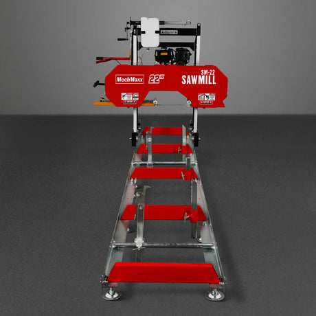 MechMaxx 22" Gas-Powered Portable Sawmill, 277cc 9.5HP Kohler Engine