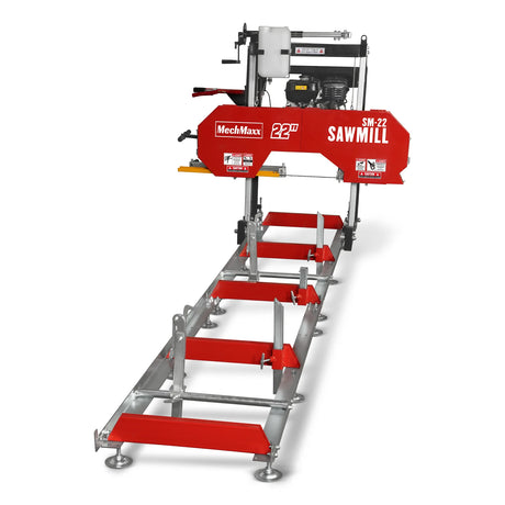 MechMaxx 22" Gas-Powered Portable Sawmill, 274cc 8.1HP DUCAR Engine