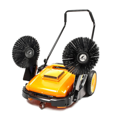 Sanitmax - Sunmax RT980S Manual Push Floor Sweeper 38" with Triple Brushes & Air Filter Dust Control