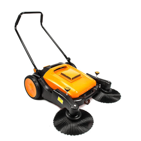 Sanitmax - Sunmax RT980S Manual Push Floor Sweeper 38" with Triple Brushes & Air Filter Dust Control