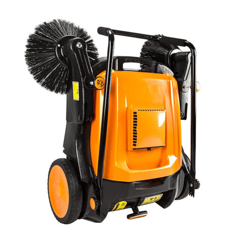 Sanitmax - Sunmax RT980S Manual Push Floor Sweeper 38" with Triple Brushes & Air Filter Dust Control