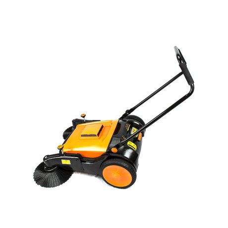 Sanitmax - Sunmax RT980S Manual Push Floor Sweeper 38" with Triple Brushes & Air Filter Dust Control