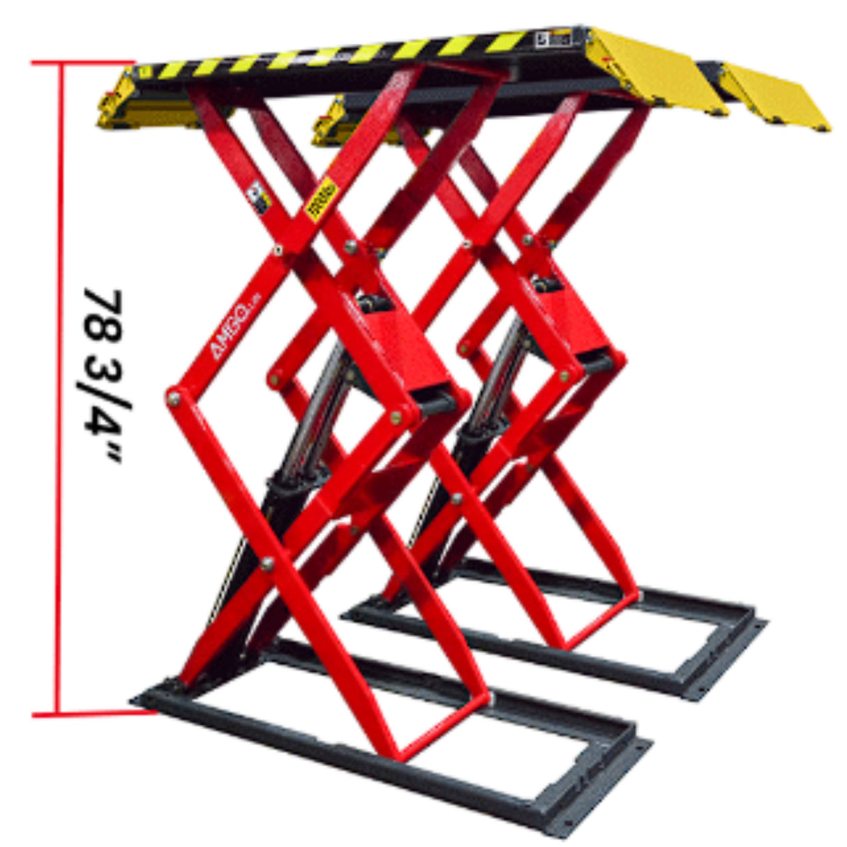 AMGO XL-7 Low-Profile Full-Rise Scissor Lift – 7,000 lb Capacity