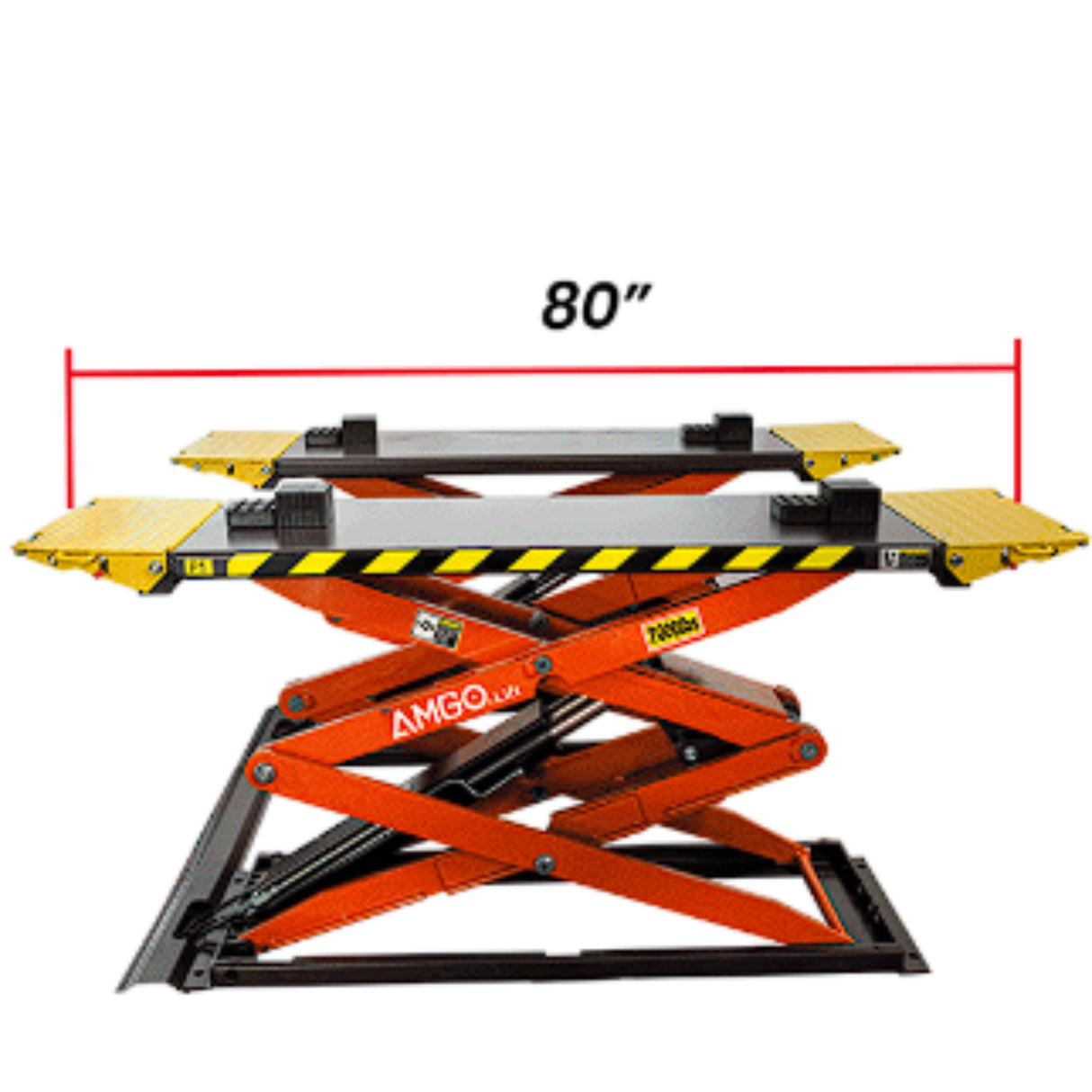 AMGO XL-7 Low-Profile Full-Rise Scissor Lift – 7,000 lb Capacity
