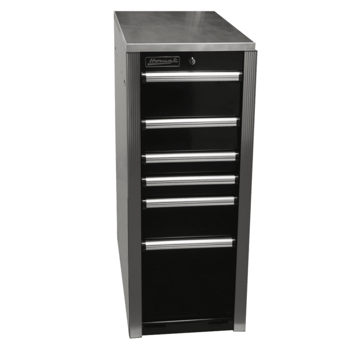 Homak Big Dawg HXL Pro Side Cabinet — 6 Drawer, Stainless Steel Top