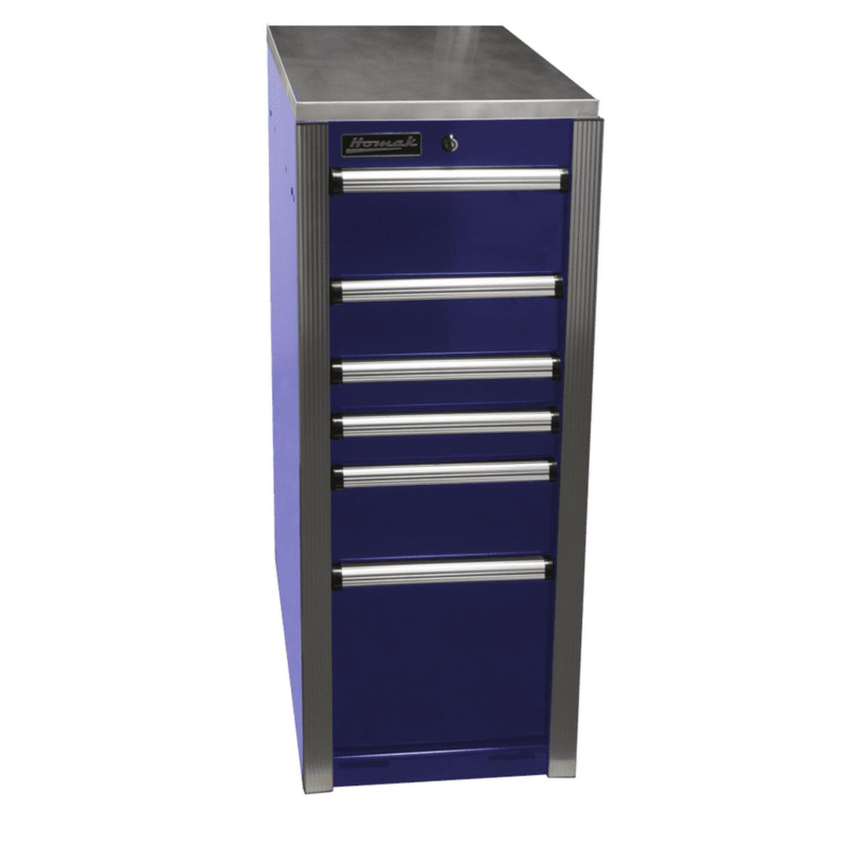 Homak Big Dawg HXL Pro Side Cabinet — 6 Drawer, Stainless Steel Top