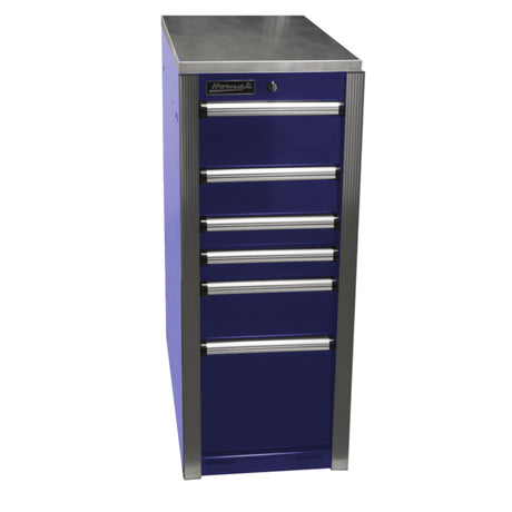 Homak Big Dawg HXL Pro Side Cabinet — 6 Drawer, Stainless Steel Top