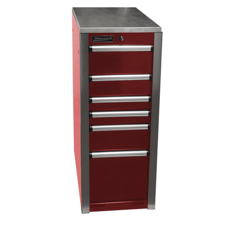 Homak Big Dawg HXL Pro Side Cabinet — 6 Drawer, Stainless Steel Top