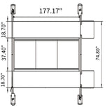 Fortisky FL-90PL 4-Post Parking Lift — 9,000 lb Drive-On Storage and Service Lift
