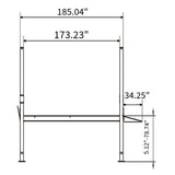 Fortisky FL-90PL 4-Post Parking Lift — 9,000 lb Drive-On Storage and Service Lift