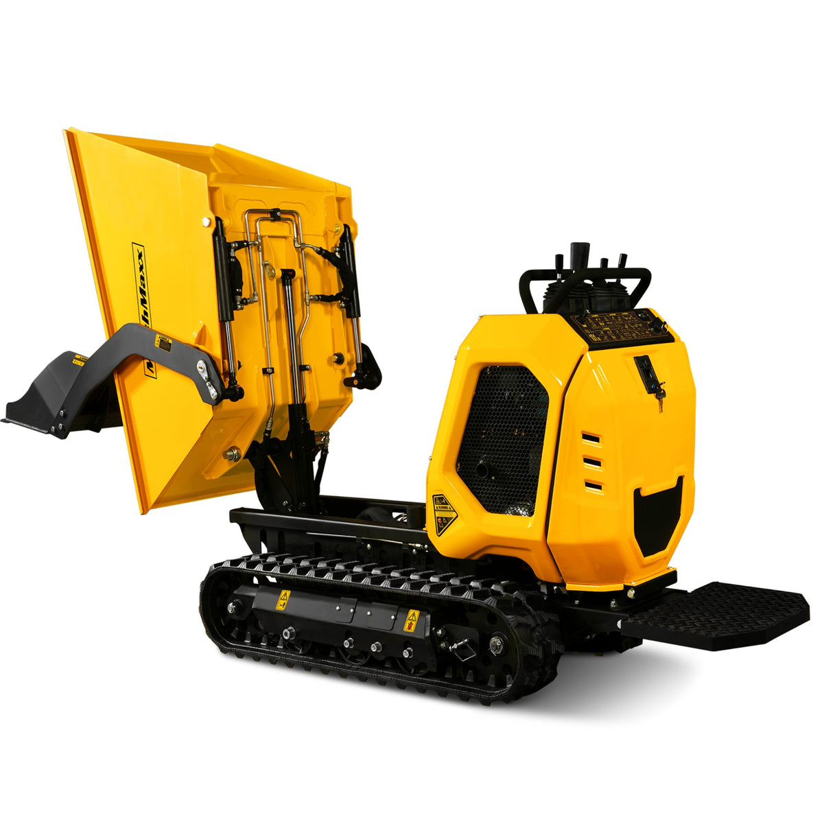 MechMaxx 1800lb 420cc Stand-On Hydraulic Track Dumper, Self-Loading, T80