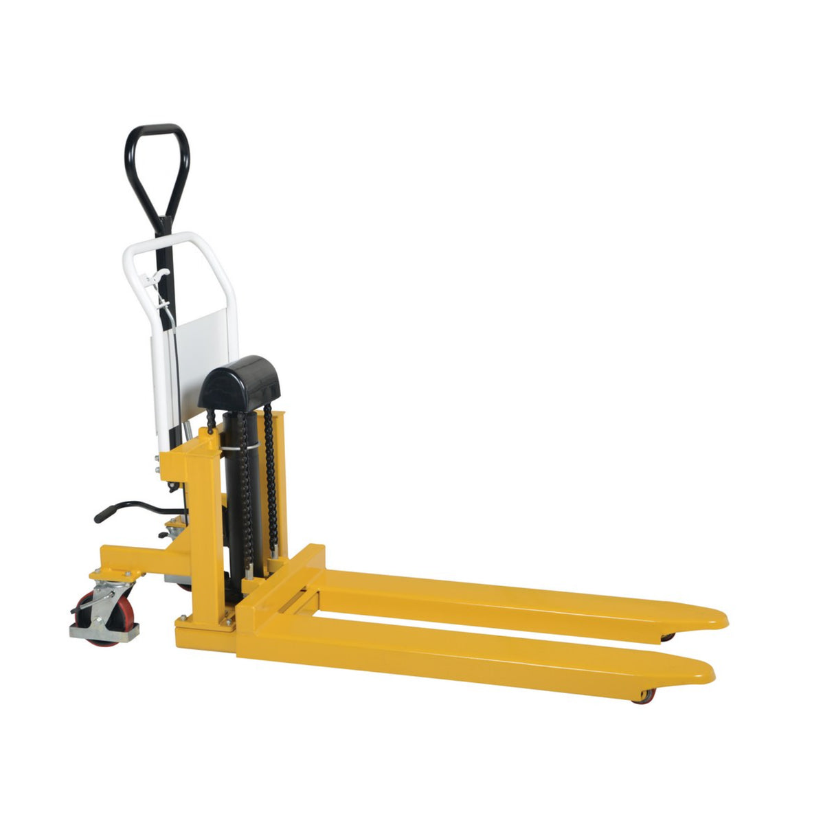 Vestil TAL Tote-A-Load — Open-Design Foot Pump or DC Powered Tote Lifter for Workstation Operations
