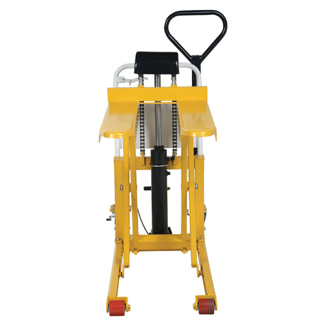 Vestil TAL Tote-A-Load — Open-Design Foot Pump or DC Powered Tote Lifter for Workstation Operations