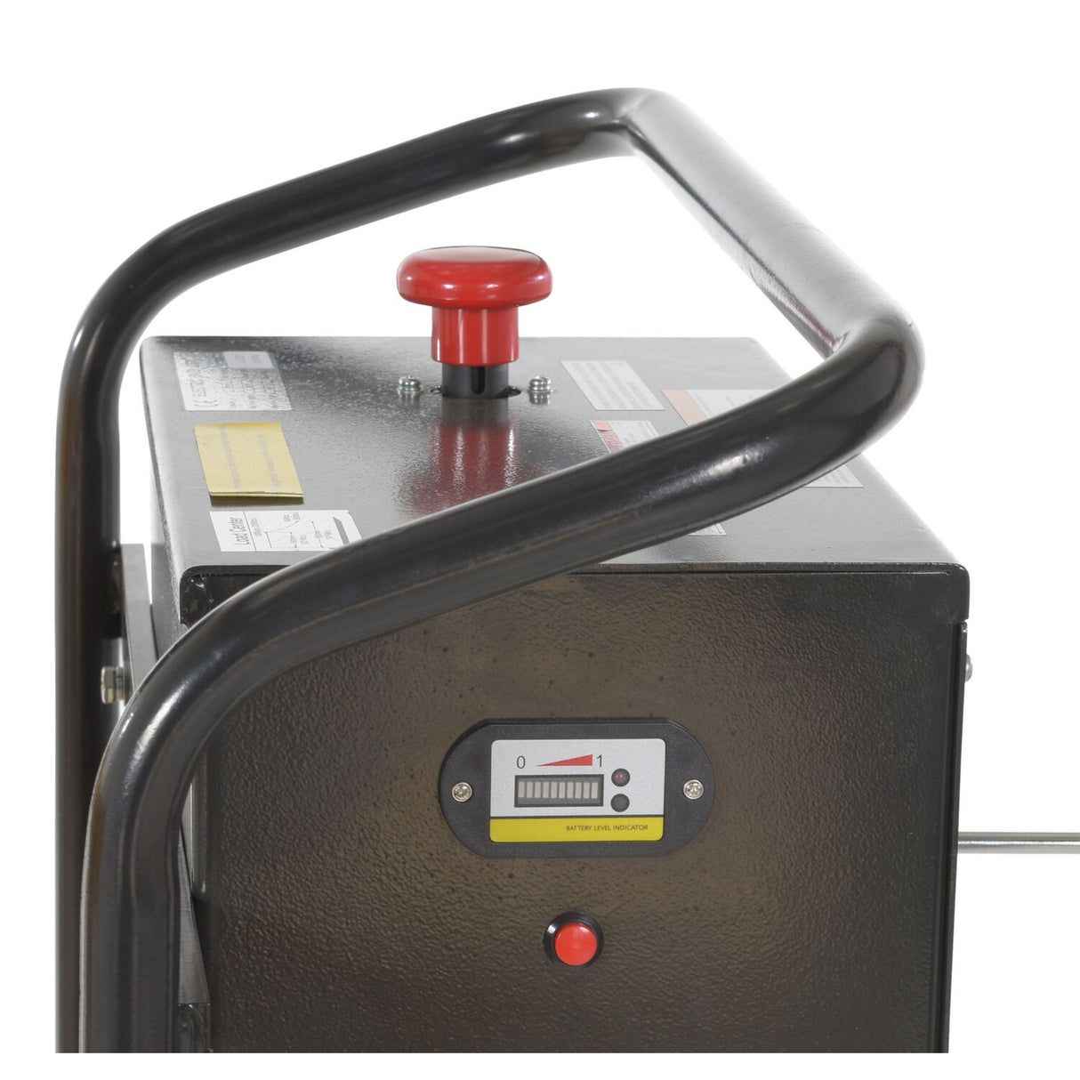 Vestil TAL Tote-A-Load — Open-Design Foot Pump or DC Powered Tote Lifter for Workstation Operations