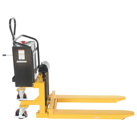 Vestil TAL Tote-A-Load — Open-Design Foot Pump or DC Powered Tote Lifter for Workstation Operations