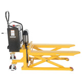 Vestil TAL Tote-A-Load — Open-Design Foot Pump or DC Powered Tote Lifter for Workstation Operations
