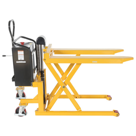 Vestil TAL Tote-A-Load — Open-Design Foot Pump or DC Powered Tote Lifter for Workstation Operations