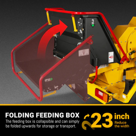 MechMaxx - 35HP 1000cc ZONSEN Gas Powered Commercial Wood Chipper with Hydraulic Feed System, 8” Capacity, Electric Start CROBA TX1000
