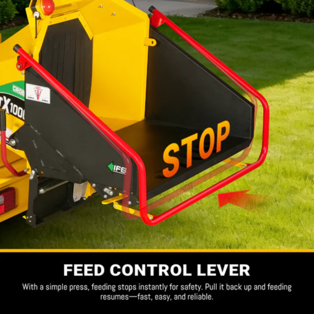 MechMaxx - 35HP 1000cc ZONSEN Gas Powered Commercial Wood Chipper with Hydraulic Feed System, 8” Capacity, Electric Start CROBA TX1000