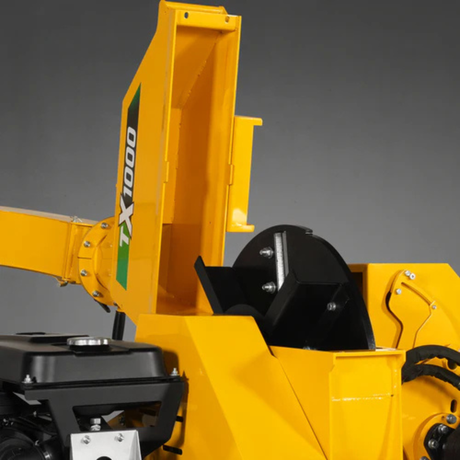 MechMaxx - 35HP 1000cc ZONSEN Gas Powered Commercial Wood Chipper with Hydraulic Feed System, 8” Capacity, Electric Start CROBA TX1000