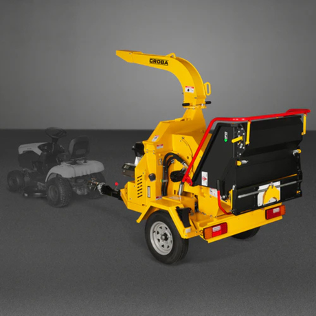 MechMaxx - 35HP 1000cc ZONSEN Gas Powered Commercial Wood Chipper with Hydraulic Feed System, 8” Capacity, Electric Start CROBA TX1000
