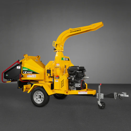 MechMaxx - 35HP 1000cc ZONSEN Gas Powered Commercial Wood Chipper with Hydraulic Feed System, 8” Capacity, Electric Start CROBA TX1000