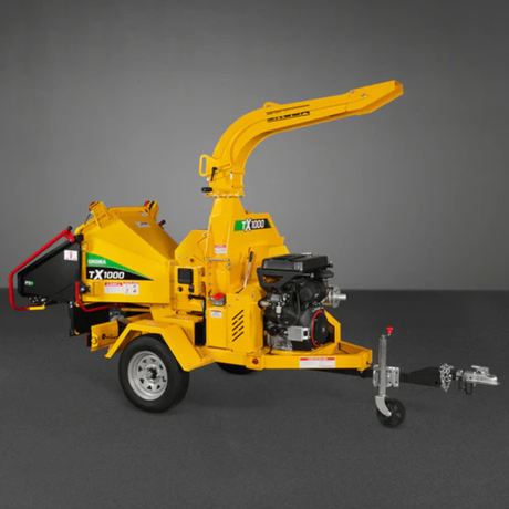 MechMaxx - 35HP 1000cc ZONSEN Gas Powered Commercial Wood Chipper with Hydraulic Feed System, 8” Capacity, Electric Start CROBA TX1000