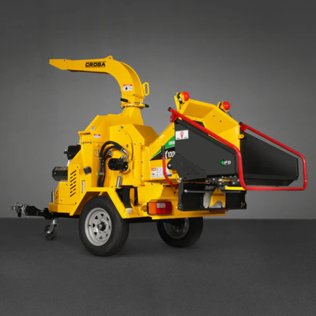 MechMaxx - 35HP 1000cc ZONSEN Gas Powered Commercial Wood Chipper with Hydraulic Feed System, 8” Capacity, Electric Start CROBA TX1000