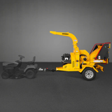 MechMaxx - 35HP 1000cc ZONSEN Gas Powered Commercial Wood Chipper with Hydraulic Feed System, 8” Capacity, Electric Start CROBA TX1000