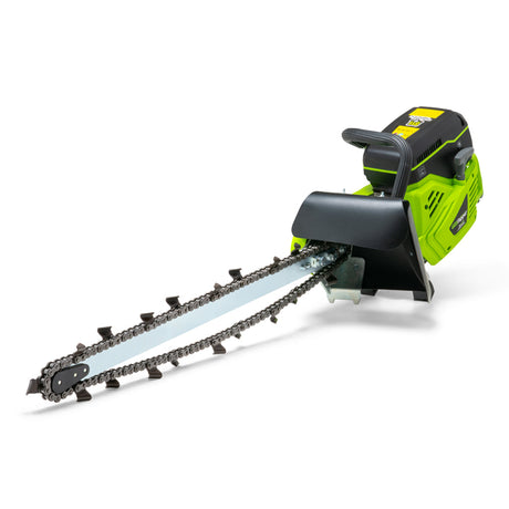 MiniTrencher GeoRipper 27 Handheld Gas Mini Trencher – 74cc 2-Stroke, 27" Digging Depth Portable Trencher with Optional EZ Kart Walk-Behind Conversion