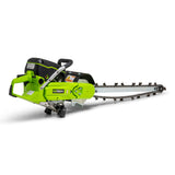 MiniTrencher GeoRipper 27 Handheld Gas Mini Trencher – 74cc 2-Stroke, 27" Digging Depth Portable Trencher with Optional EZ Kart Walk-Behind Conversion