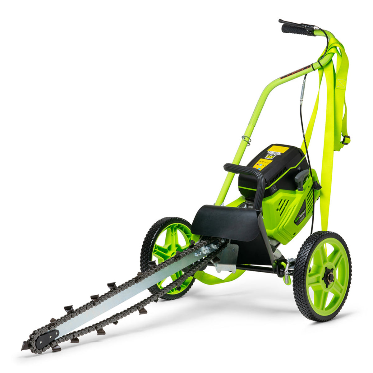 MiniTrencher GeoRipper 27 Handheld Gas Mini Trencher – 74cc 2-Stroke, 27" Digging Depth Portable Trencher with Optional EZ Kart Walk-Behind Conversion