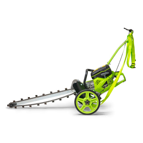 MiniTrencher GeoRipper 27 Handheld Gas Mini Trencher – 74cc 2-Stroke, 27" Digging Depth Portable Trencher with Optional EZ Kart Walk-Behind Conversion